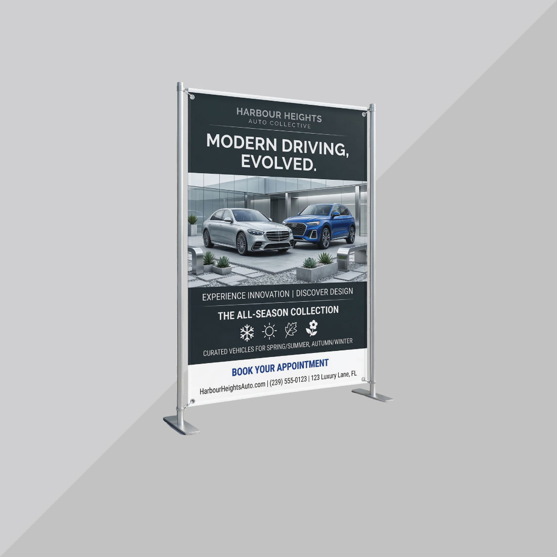 Increase visibility and drive traffic with professional dealership banners.
Increase visibility and drive traffic with professional dealership banners.