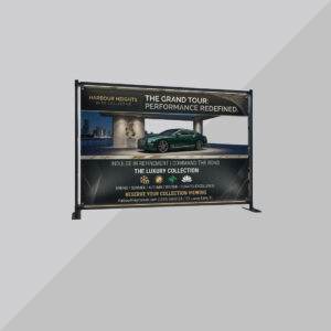 Outdoor banner designed for off-road vehicle promotions and adventure-based automotive brands. Built to attract attention and enhance brand visibility.