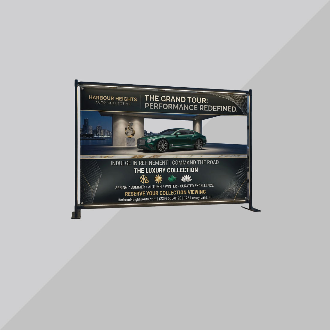 Showcase premium inventory with sleek, high-end banner designs.
Showcase premium inventory with sleek, high-end banner designs.