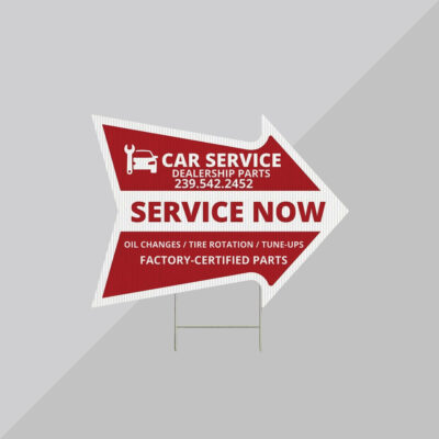 Arrow-shaped sign designed for car dealerships to promote test drives and special offers. Ideal for attracting attention and directing traffic to your showroom or event.
